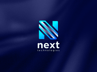 Next Technologies - N Letter Technology Logo Design Branding