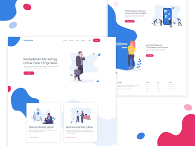 Design UI Website Marketing Plan Challenge adobexd undraw challenge