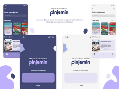 "pinjemin" library school app consept