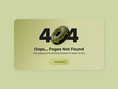 404 Not Found Pages #DailyUI 3d 404 error page adobexd blender3d daily dailyui design