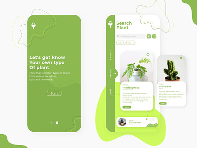 Search Plant App - consept mobile app design design garden plants ui ui ux uidesign