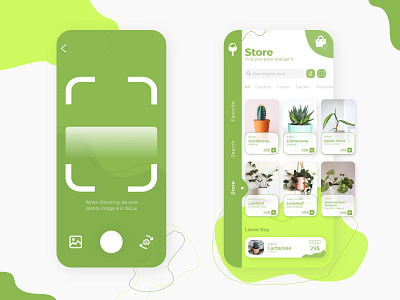 Search Plant App2 - concept mobile adobexd app design design store store app ui uidesign