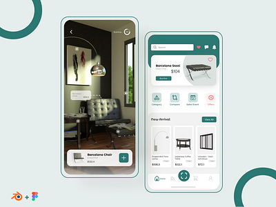 AR Ui Mobile Apps Furniture