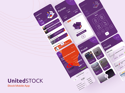 UnitedStock Mobile App app design bankapp design funds money app stockapp ui uidesign