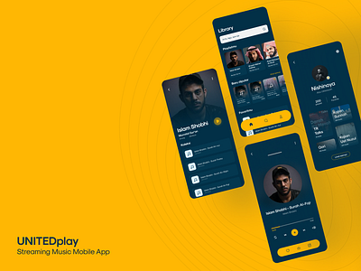 UNITEDplay - Streaming App Music app app design music music app streaming app ui uidesign