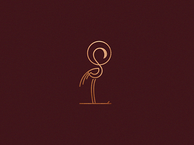 ▲ Flamingo art branding design flamingo graphic design logo