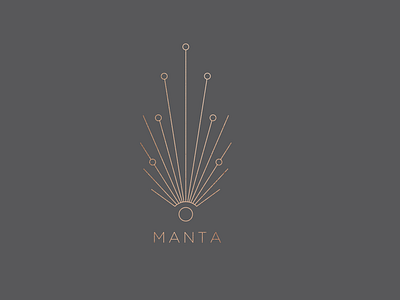 Manta logo art branding design logo peacock typo
