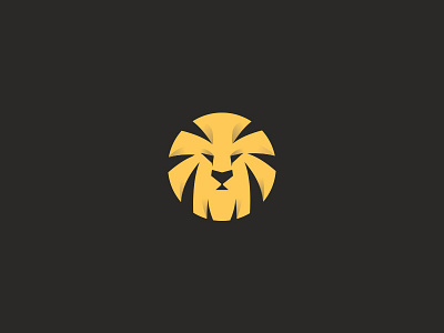 Lion animal lion logo marks yellow