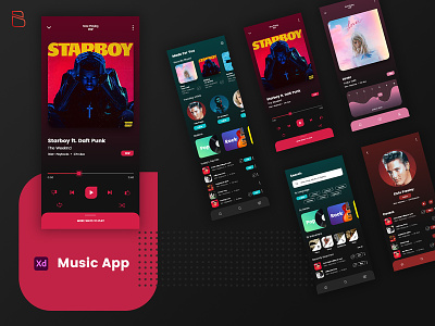 Music App - Discover, Play and share MUSIC, podcasts and more. app applicationdesign audio concept design mobile mobile app mobile app design mobile design mobile ui music musicapp sketchapp ui ui ux uidesign uiux ux uxdesign web