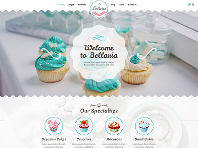 Bellaria HTML template bakeries bakery bellaria cake candy chocolate coffee cupcake design dessert food ice cream pastry pastry shop restaurant template yogurt