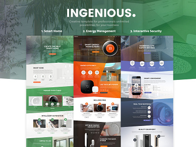 Ingenious - Smart Home Automation Template automation camera energy security smart smarthome template