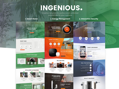 Ingenious - Smart Home Automation Template