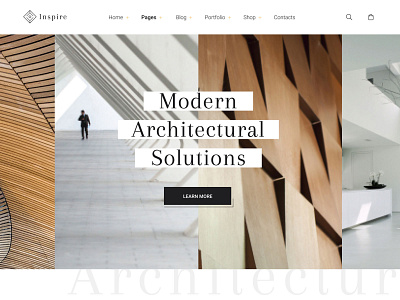 Inspire Architectural Solutions WordPress Theme architecture inspire interior template wordpress