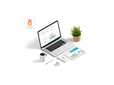 The8 - NEXT business clean design light psd template