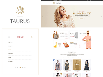 Taurus PSD Project Minimal blog minimal multipurpose taurus template