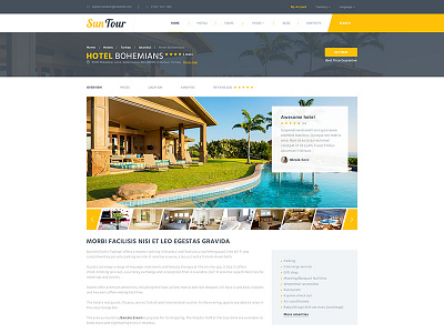 SunTour PSD Template psd template travel