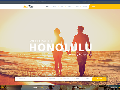 Suntour Creative Travel HTML Template tour tourism transfers travel trip