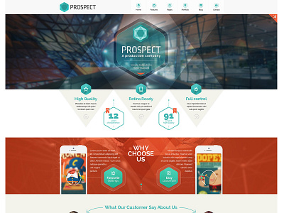 Prospect Creative HTML Template agency creative html studio web