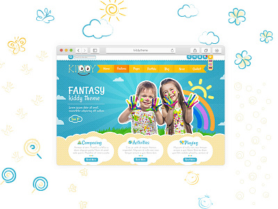 Kiddy Patterns handmade kiddy kids kinder theme wordpress