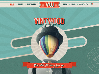 Vintwood Vintage Retro WordPress Theme creative retro theme vintage wordpress