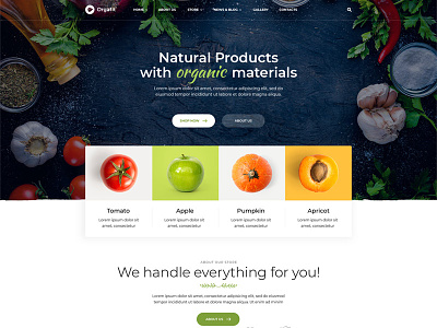 Ografit food natural organic shop wordpress