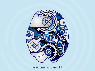 Brain Work Ii brain logo brain training branding capital creative design identity illustration logo mechanic ux