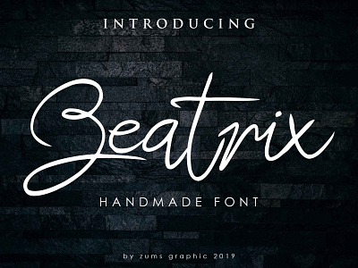 Beatrix Preview branding fonts identity lettering logo font quotes script signature font typeface wedding font