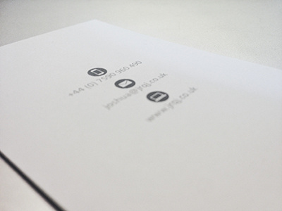 Less is more blackwhite business card icons simple simplicity