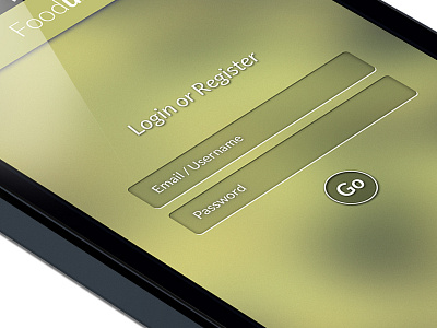 App Re design Login Page app enter fields green iphone login profile