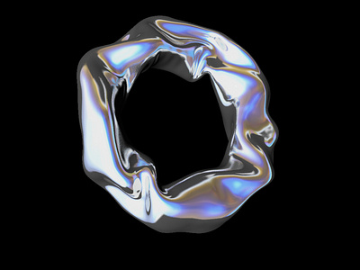 cosmic ring 3d 3danimation 3dmotion cinema4d glitch graphicdesign silver