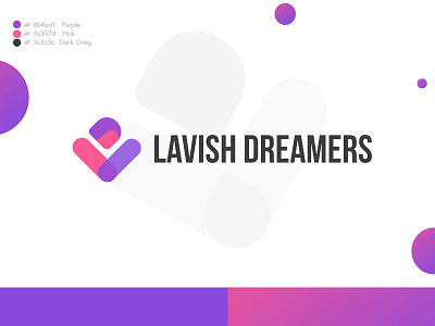 Lavish Dreamers Brand Logo branding design illustration logo typography