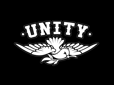 UNITY bird black dance print slamz streetwear tshirt unity wear
