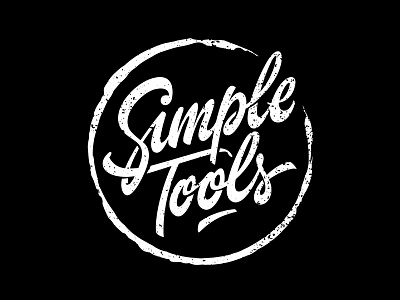 Simple Tools black broks lettering letters logotype simple type