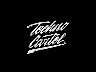 Techno Cartel branding design handmade lettering logo logotype дизайн леттеринг лого логотип