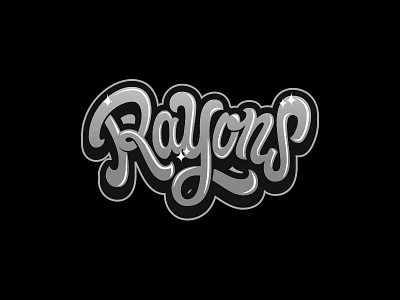 Rayons Lettering design lettering streetwear дизайн леттеринг логотип стритвир