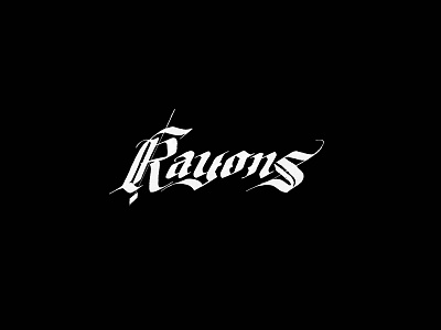 Rayons calligraphy clothing design logo logotype rayons streetwear type typography wear