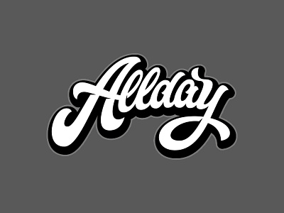 Allday design lettering logo logotype streetwear леттеринг логотип