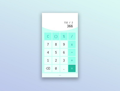 Calculator app calculator dailyui dailyui 004 ui uiux