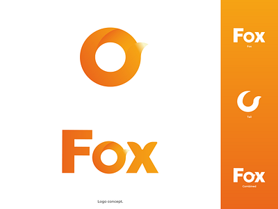 Fox logo concept. animal design flat flat design fox fox logo illustration illustrator logo logo design logodesign modern vector