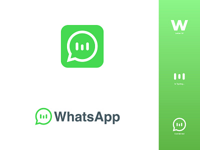 Whatsapp logo redesign chat chat app chatting communication design flat design icon illustration logo logo design messenger modern smartphone whatsapp