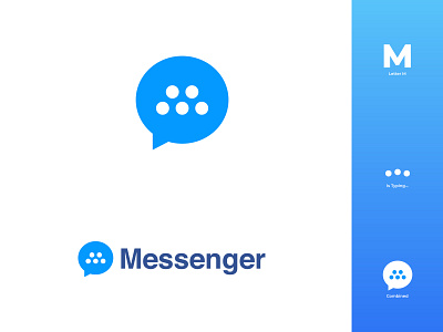 Facebook Messenger logo redesign branding chat facebook flat flat design icon illustrator logo messege messenger modern redesign social app social media socialmedia whatsapp
