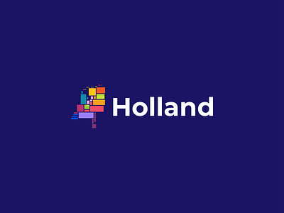Holland Logo | Mondriaan style