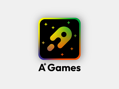 A+ Games - Logo design a branding design games graphic design logo logoburooo nolife rocket space stars tile