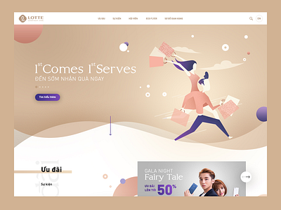 Lotte Department Store - UI Homepage ui ux web