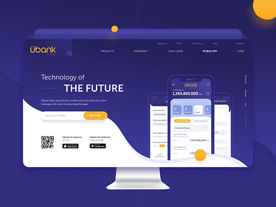 Ubank Website ui ux web