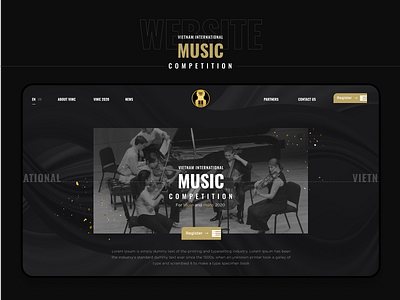 Vietnam International Competition ui ux web