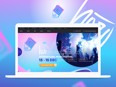 Hozo International Music Festival design ui ux web