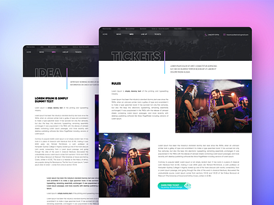 Hozo International Music Festival design ui ux web