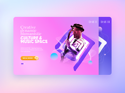 Hozo International Music Festival design ui ux web