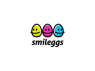 smileggs cute egg eggs flat logo smileggs